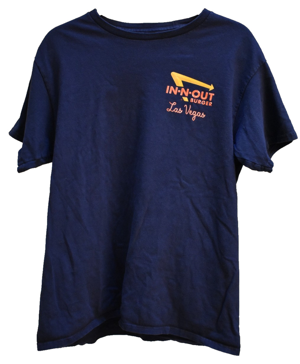 In-N-Out Burger Las Vegas Short Sleeve T-Shirt w/Cars - Adult Size Medium